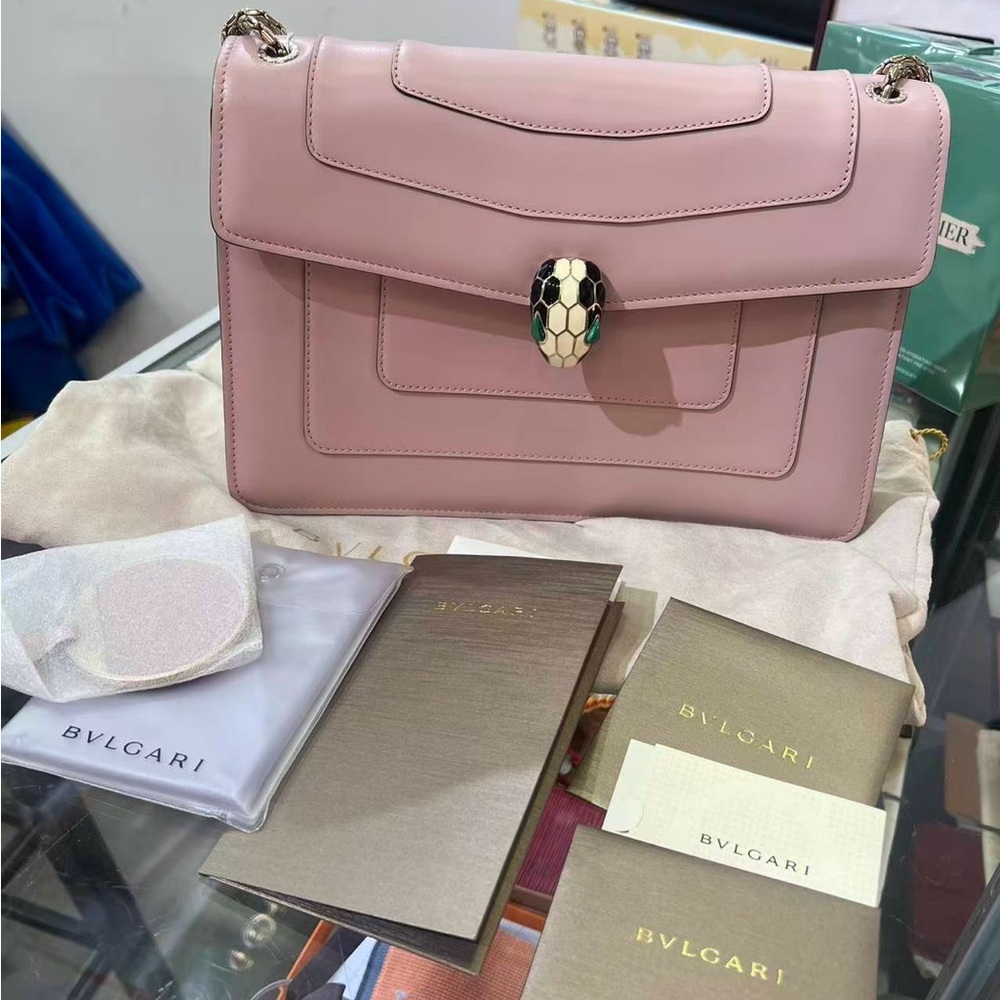 Bulgari Serpenti Pink Shoulder Bag